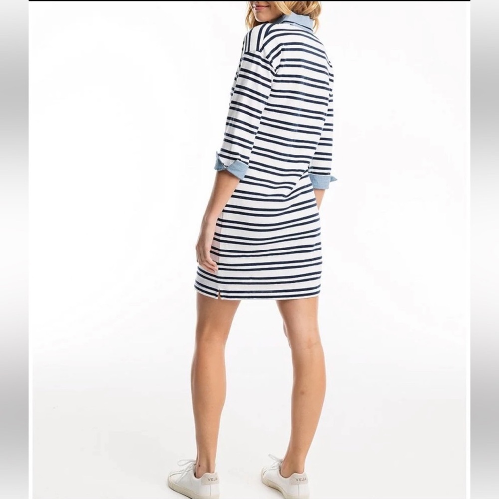 Southern Tide Carolina Stripe Shirt Dress Size Small - Picture 4 of 14